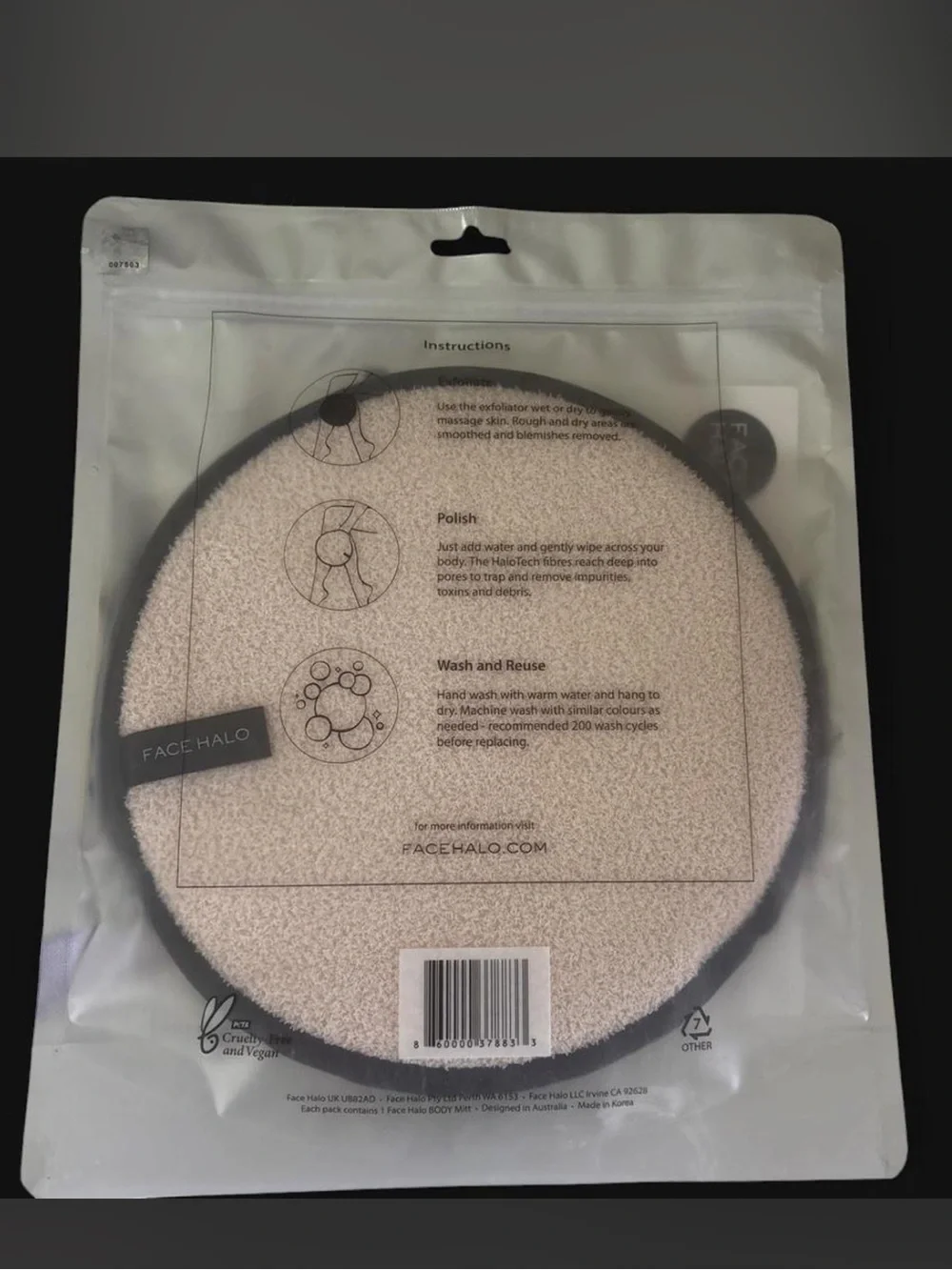 Face Halo Body Exfoliator - Just Add Water